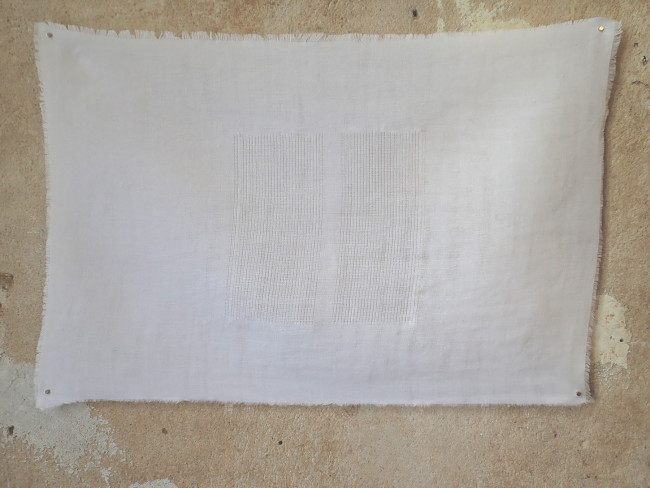 Sans titre, 2025, coton / lin,
